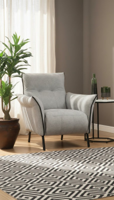 Armstull Design Polster Stoff Miwwelen Luxus Wunnzëmmer Modern Polsterarmstull Nei