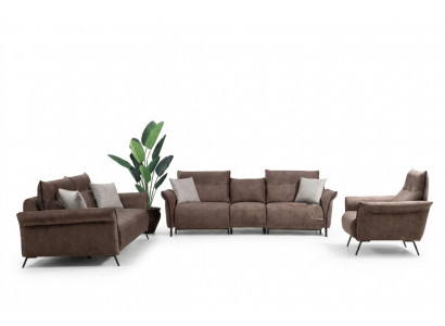 Set Wohnzimmer Sofa Couch Designer Modern Sofagarnitur Luxus Fotell Neie