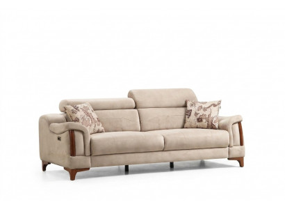 Dreisëtzer Sofa Canapé Wunnzëmmer Designer Miwwelen Modern Polster Textil