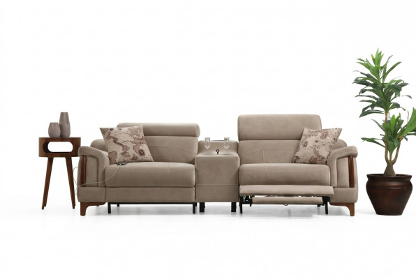 Modern Sofa Canapé Designer Nei Miwwel Luxus Wunnzëmmer Polster Textil
