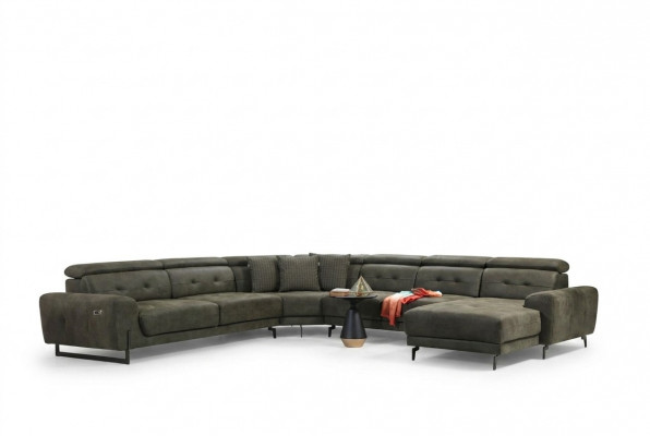 Wunnzëmmer Ecksofa U-Form Luxusmiwwel Modern Sofa Couch Eckgarnitur