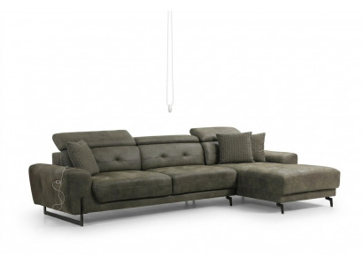 Relax Ecksofa L-Form Luxus Miwwelen Wunnzëmmer Eck Sofa Canapé Polster Modern Neit