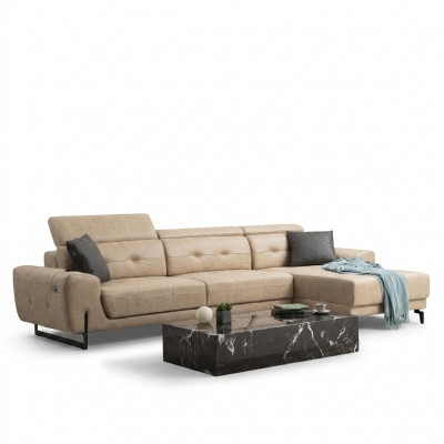 Luxus Wunnzëmmer Sofa Couch L-Form Designer Miwwelen Modern Sëtzmöbel Polstermöbel