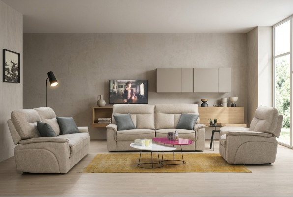 Designer Canapé-Set 3 Stéck Modern Gepolstert Miwwelen Wunnzëmmer Kompletéiert