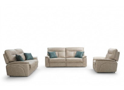 Designer Canapé-Set 3 Stéck Modern Gepolstert Miwwelen Wunnzëmmer Kompletéiert