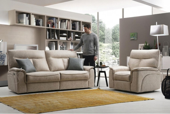 Wunnzëmmer Set Dräisëtzer Sofa Couch Modern Sëtzmiwwel Design Polstermebel