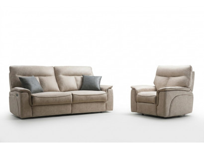 Wunnzëmmer Set Dräisëtzer Sofa Couch Modern Sëtzmiwwel Design Polstermebel