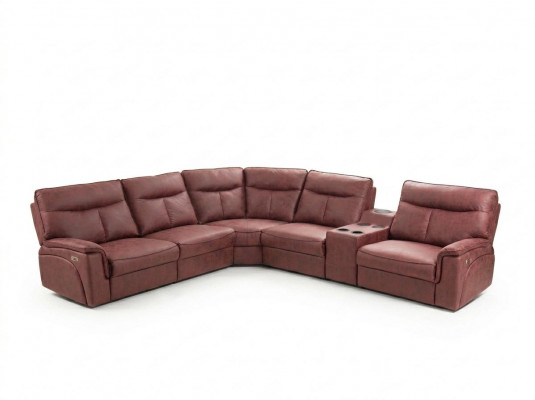 Ecksofa L-Form Design Wunnzëmmer Luxus Sëtzmöbel Modern Rout Polstermöbel