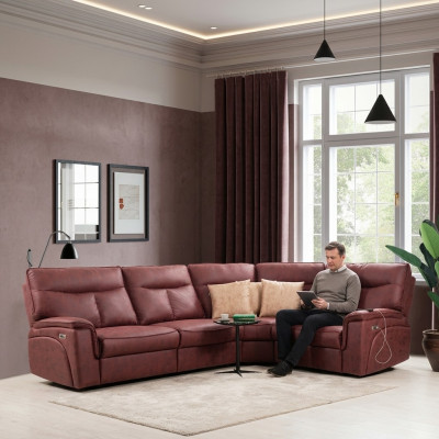 Luxus Eckcouch Rout Sofa Couch L-Form Modern Polstermöbel Designer Wunnzëmmer