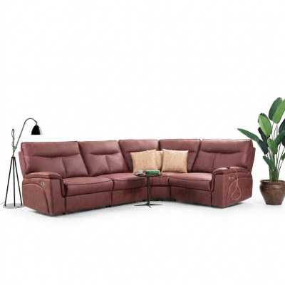 Luxus Eckcouch Rout Sofa Couch L-Form Modern Polstermöbel Designer Wunnzëmmer