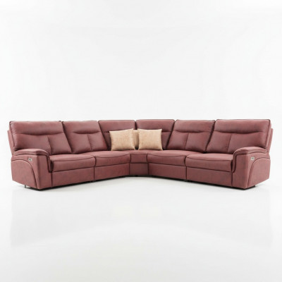 Eckcouch Modern Relax Sëtz Luxus Miwwelen Wunnzëmmer Sofa Canapé L-Form Neit