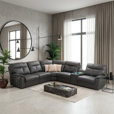 Design Ecksofa L-Form Sofa Couch Luxus Polster Miwwel Modern Eckgarnitur Nei