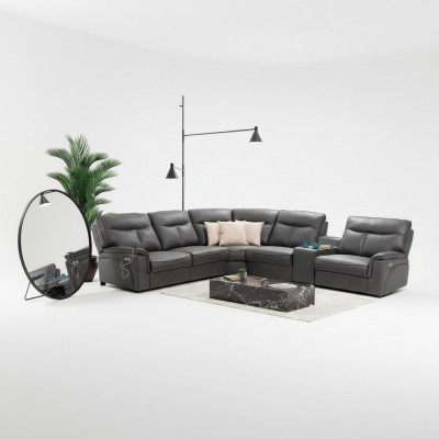 Design Ecksofa L-Form Sofa Couch Luxus Polster Miwwel Modern Eckgarnitur Nei