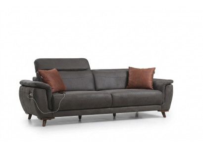 Luxus Dräisëtzersofa Modern Sëtzmuubel Wunnzëmmer Couch Polstermuubel
