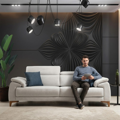Dräisëtzer Sofa Couch Wunnzëmmer Luxus Polstersofa Design Modern Miwwel Neit