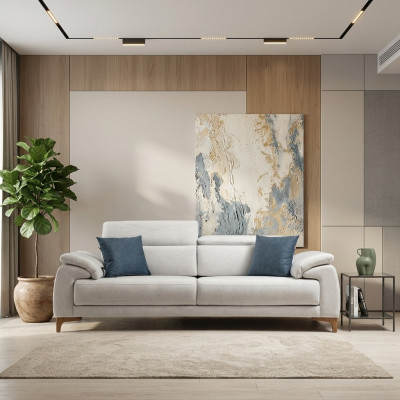 Dräisëtzer Sofa Couch Wunnzëmmer Luxus Polstersofa Design Modern Miwwel Neit