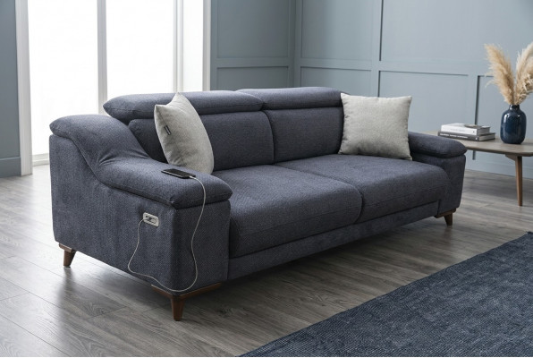 Dreisëtzer Canapé Sofa Wunnzëmmer Polsterméibelen Textil Modern Méibel Nei