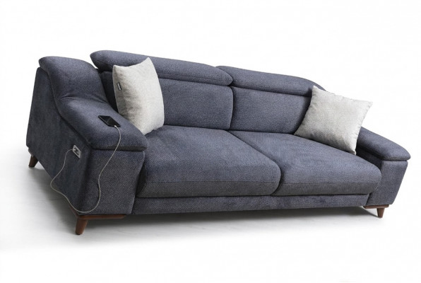 Dreisëtzer Canapé Sofa Wunnzëmmer Polsterméibelen Textil Modern Méibel Nei