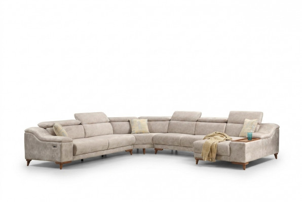 Eckcouch Sofa U-Form Polstersofa Couch Garnitur Eckcouches Modern Wunnzëmmer