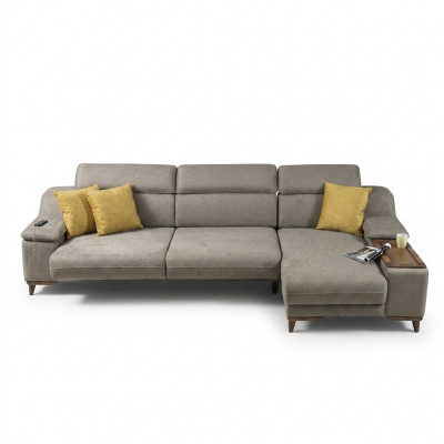Canapé Ecksofa L-Form Polster Modern Stuff Relax Sëtz Luxus Miwwelen