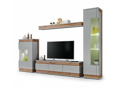 Wunnzëmmer Set TV Steeën Nei Regal Luxus Miwwelen Modern Design Wunnwand