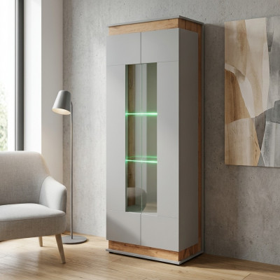 Wäiss Vitrine Luxus Wunnzëmmer Schief Holzmöbel Nei Designer Miwwelen