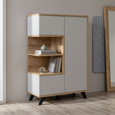 Wunnzëmmer Bicherregal Holz Büroarmoire Regal Luxus Holz Miwweldesign