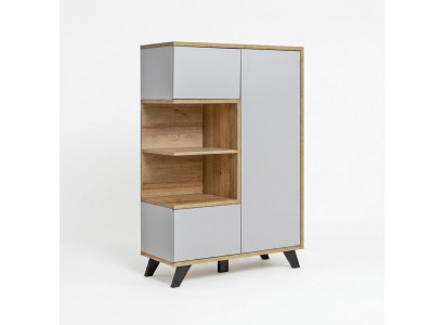 Wunnzëmmer Bicherregal Holz Büroarmoire Regal Luxus Holz Miwweldesign