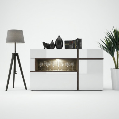 Kommode Designer Modern Wunnzëmmer Luxus Holzkommode Wäiss Miwwelen