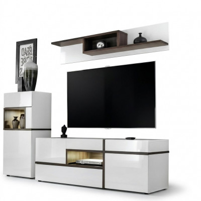 Wunnzëmmer Wunnwand TV-Ständer Regal Luxus Design Set Modern Miwwelen Nei
