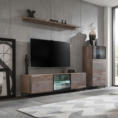 TV-Ständer Modern Regal Wunnzëmmer Design Ariichtung Wunnwand Miwwelen