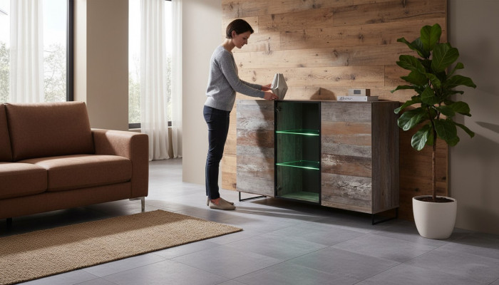 Kommod Holz Sideboard Holz Ariichtung Modernen Design Nei Wohnzimmer