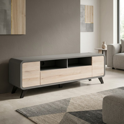 TV-Ständer Holzmiwwel Luxus Wunnzëmmer Wunnwand Sideboard Design Modern