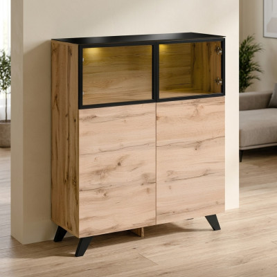 Vitrinn Wohnzimmer Miwwel Schaf Holz Ariichtung Luxus Modernen Design