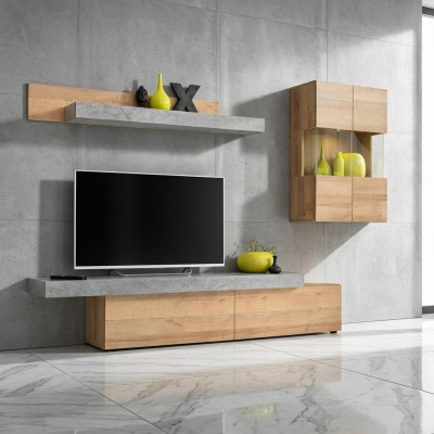 Wunnzëmmer Wunnwand Modern Designer TV-Stänner Mauerzockel Neien