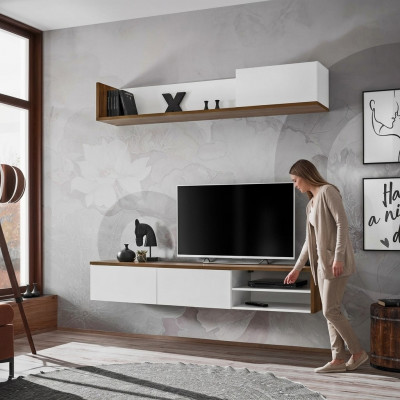 Wunnwand Wandregal Modernen Design TV-Stänner Wunnzëmmer Ariichtung Nei