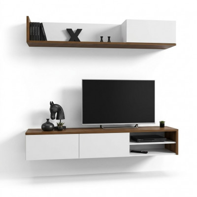 Wunnwand Wandregal Modernen Design TV-Stänner Wunnzëmmer Ariichtung Nei