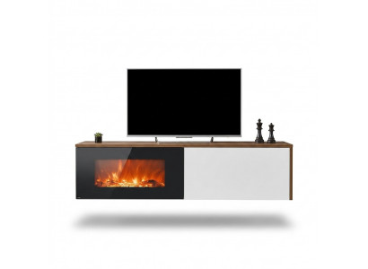 Moderne TV-Schreiwes mat Kamäin Luxus Wunnzëmmer Neit Design Miwwelen Holz