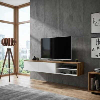 Designer Luxus TV-Ständer Wunnzëmmer Holz Lowboard Modern Nei Miwwelen