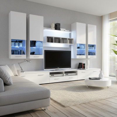 Wunnwand TV-Ständer Sideboard Designer Modern Wunnzëmmer Regaler Holz Nei