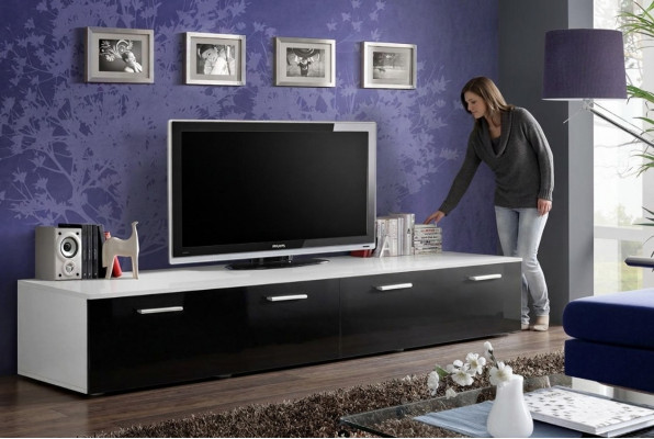 Designer Wunnzëmmer TV-Ständer Luxus Ariichtung Modern Design Holz Miwwelen