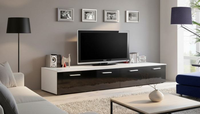 Designer Wunnzëmmer TV-Ständer Luxus Ariichtung Modern Design Holz Miwwelen
