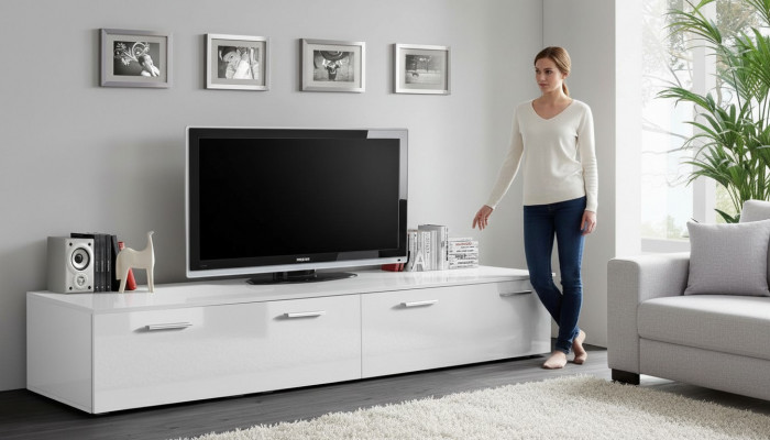 TV-Stänner Luxus Ariichtung Modern Wunnzëmmer Designer Holzmiwwelen
