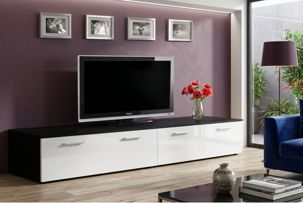 TV-Stännert RTV Nidderbord Designer Holz Miwwelstéck Modern Wunnenzëmmer