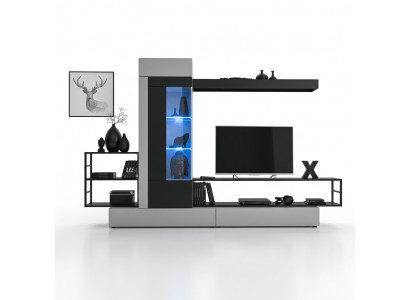 Modern Design Wunnwand TV-Ständer Holz Wandregaler Luxus Stuffeinrichtung