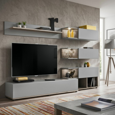 Gro Wohnwand Wunnzëmmer Miwwelen Holz rtv TV-Ständer Modernen Design Ariichtung