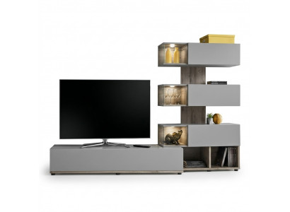 Gro Wohnwand Wunnzëmmer Miwwelen Holz rtv TV-Ständer Modernen Design Ariichtung