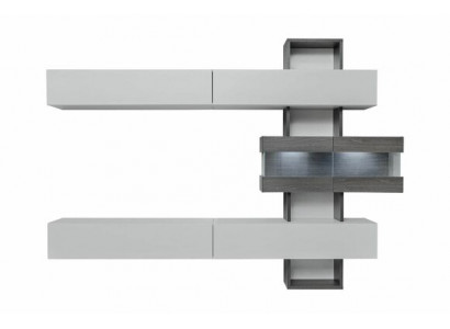 Wunnzëmmer Komplett Miwwelen RTV Lowboard Wunnwand Holz Designer Ariichtung