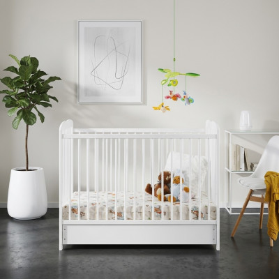 Modern Mëbeldesigner Kannerbetter Bett wäiss Kannerzëmmer nei Ariichtung