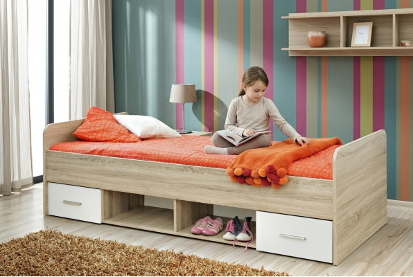 Jugendbett Jugendzëmmer Modern Kannerbett Designer Stil Bett Kannerzëmmer Nei